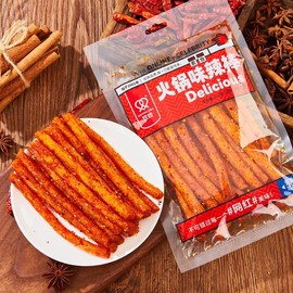 Fraunitsh Latiao Spicy Strips, 2 Packs Latio Spicy Strips, Latiao Hot Spicy Gluten Chinese Spicy Casual Snack Food, La Tiao Spicy Sticks, Latio 辣条, 102g/3.6oz per Pack (Pack of 2)