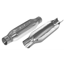 SLP Performance Muffler Loud Mouth II 3" Inlet/3.0" Outlet Stainless Polished EA