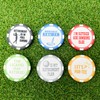 HORRIBLE BALLS Retired Golf Ball Marker Set Poker Chip Edition
