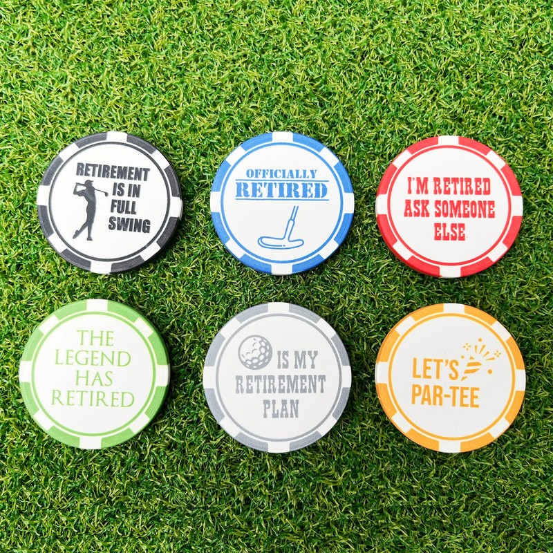 HORRIBLE BALLS Retired Golf Ball Marker Set Poker Chip Edition