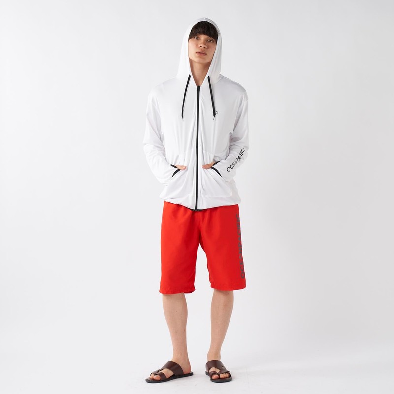 Ocean Pacific (オーシャンパシフィック) Rash Guard UV Cut Hoodie Men's Solid