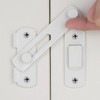 Wocoe 5 Packs White Stainless Steel Barn Latches | 3.93"