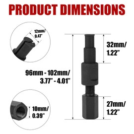 KH866 12mm to 14mm Blind Hole Bearing Puller Internal Collet Extractor Tool Car Steel Pilot Bearing Remover for Auto Repair Axles Wheel Bushing Race Insert Disassembly