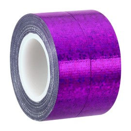 PATIKIL Glitter Sparkle Tape 15mm x 5m, 2 Pack Holographic Art Decorative Masking Tapes Self-Adhesive for DIY Scrapbook Art Craft Wrapping, Purple