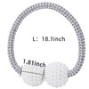 Curtain Tiebacks,Magnetic Curtain Tiebacks Pearl Ball Curtain Drapes Clips Rope