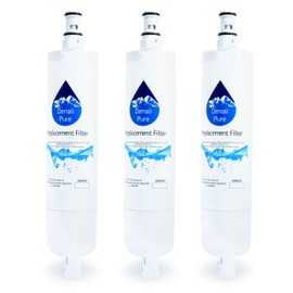 3-Pack Replacement for Whirlpool ED5FHGXNQ00 Refrigerator Water Filter - Compatible with Whirlpool 4396508, 4396510 Fridge Water Filter Cartridge