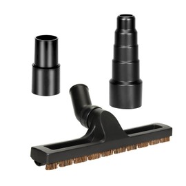 12 Inch Shop Vac Floor Brush Assembly, 1 1/4 Inch (32mm) Universal Replacement Floor Brush Head, 360° Swivel Vacuum Cleaner Attachments With Wheels
