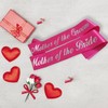 KETAOO Mother of the Bride Sash, Gold Foil Lace Sash