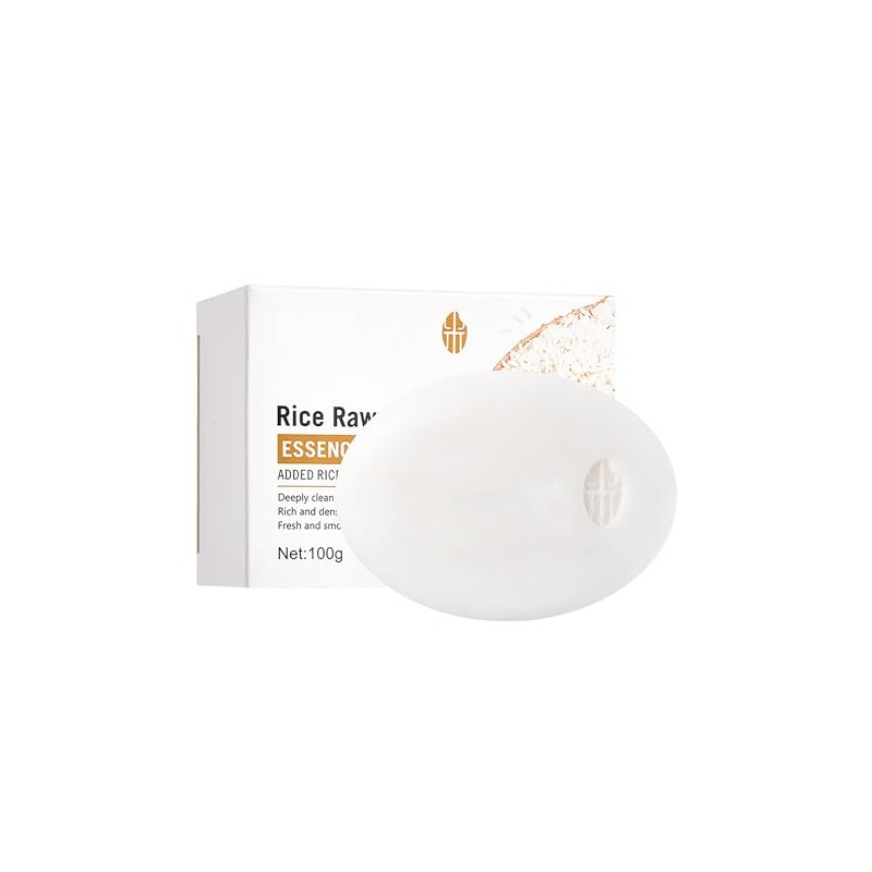 Easilydays Rice Essence Rice Cleansing Soap, with Goat Milk Essence