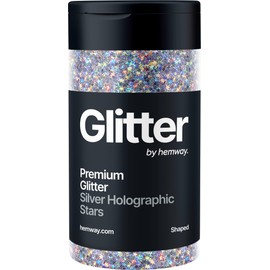 Glitter Shaker Silver Holographic Stars Face Nail Art Tumblers Christmas Festival Accesories Shaped Craft Resin Cosmetic