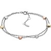 Fossil Women's Tri-Tone Stud Earrings Necklace Bracelet, Stainless Steel
