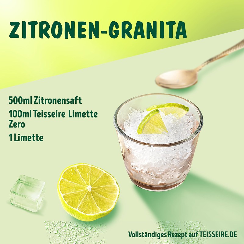 Teisseire Lemon Citron Vert for Soft Drinks 6 x 600