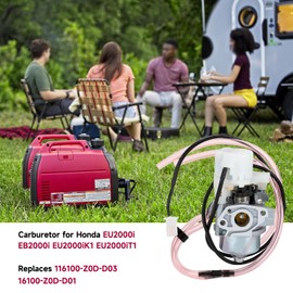 XIKOBY EU2000I Carburetor for EB2000i EU2000 EB2000I EB2000IT1 EU2000IK1 EU2000IK1 16100-Z0D-D03 16100-Z0D-D01 Carb with Tune Up Kit Part Replacement