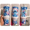 Novelty 40 oz Stitch Tumbler With Handle Lid And Straw