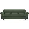 H.VERSAILTEX 4 Piece Stretch Sofa Covers for 3 Cushion Couch