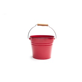 Nantucket Seafood Red Serving Pail Ice Bucket, 7.25 x 7.25 x 6 inches