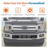 JeCar Black Front Bumper Cover Grille Trim Guards for 2018-2020
