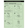 Zion Flush Mount Floor Register 3" x 10" White Modern