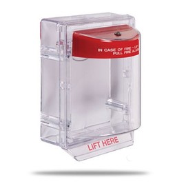 SAFETY TECHNOLOGY INTERNATIONAL Pull Station Guard, Surface, 5-3/16inD