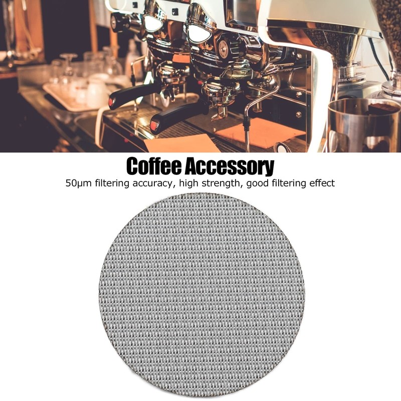 Coffe Puck Screen Filter Mesh, Reusable 316 Stainless Steel Coffe