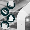 KOTARBAU® Flat Duct Bend 3° - 48° Horizontal Deflection Piece