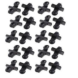 Dahszhi Aquarium Fish Tank Divider Suction Cup Plastic Sheet Holder Black - 20pcs