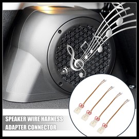 Hihaha 4pcs Car Speaker Connector Wire Harness Adapter Connector for Mazda for Ford for Lincoln Durable Material