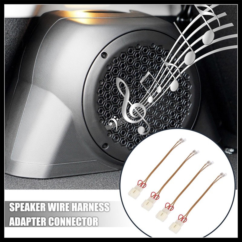 Hihaha 4pcs Car Speaker Connector Wire Harness Adapter Connector for
