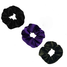 Zipper Velvet Black, Green, & Purple