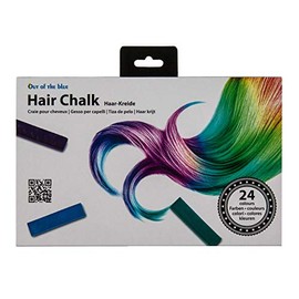 Out of the Blue 36/2082 - Haarkreide in 24 verschiedenen Farben, ca. 4 cm, in praktischer Aufbewahrungsbox