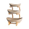 3 Tier Fruit Basket, Ceramic Fruit Bowl for Kitchen Counter,