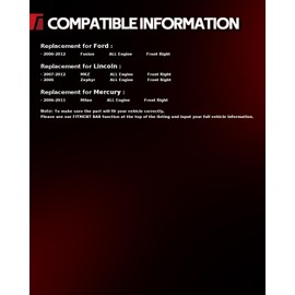 Torchbeam Front Steering Knuckle & Wheel Bearing Hub Assembly Replaces 2006-2012 Fusion, 2007-2012 MKZ, 2006-2011 Milan, 2006 Zephyr,Passenger Side 698-408