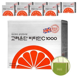 Koryo Eundan Vitamin C 1000 + shopping bag, 180 tablets, 10 pieces / 고려은단 비타민C 1000 + 쇼핑백, 180정, 10개