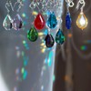 GOLDENHAITAI 10pcs Crystal Suncatchers Multi, Hanging Crystals Glass Chandelier Prisms