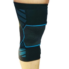 360 RELIEF - 1 Pair Knee Support for Women & Men, Compression Knee Sleeves for Sports, Running, Squats, and Workouts, Flexible & Comfortable Fit, Medium, Black + Laundry Bag