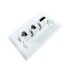 BUPLDET 1 HDMI and 2 CAT6 Ethernet Port Wall Plate