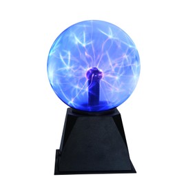 Pheashine Plasma Ball, 15 cm Plasma Ball Touch and Sound Sensitive, Plasma Lamp 6 Inch Magic Plasma Light Blue Flash Ball Magic Ball Educational Physics 220 V