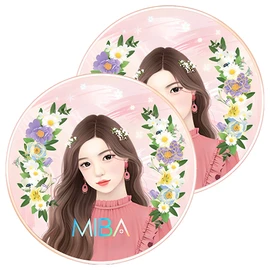 Miba King Cushion Season 2 25g, No. 23 Calm Skin, 2 Pieces / 미바 왕쿠션 시즌2 25g, 23호 차분한 피부, 2개