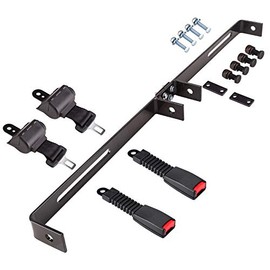 10L0L Universal 2 Passenger Golf Cart Seat Belt Kit with Bracket for EZGO, Yamaha, Club Car