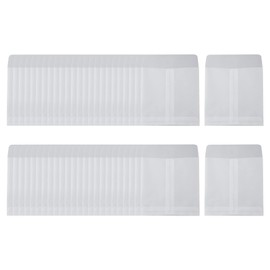 Crapyt Envelope for Letter,Photo,Jewellery,Coin,Stamp Translucent White Square 110×110mm/4.33"×4.33"(L×W) 50 Pieces Glassine Paper Envelope DIY