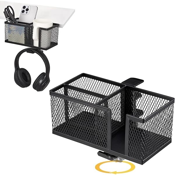4 in 1 Metal Clip On Cup Holder Attachment for