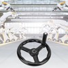 200*18mm Black Anti slip Bakelite 3 Spoked Lathe Handwheel with
