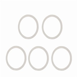 Yundxi 5 Pieces Bicycle Washer Set Road Bike Bottom Bracket Speed Cassette Washer Anodized Aluminum Alloy MTB Flywheel Hub Washer Spacer (Silver Dia. 24mm Thick 0.2mm)