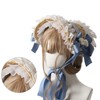Tea Party Sun Hat Straw Plaited Lace Ribbon Tie Flowers