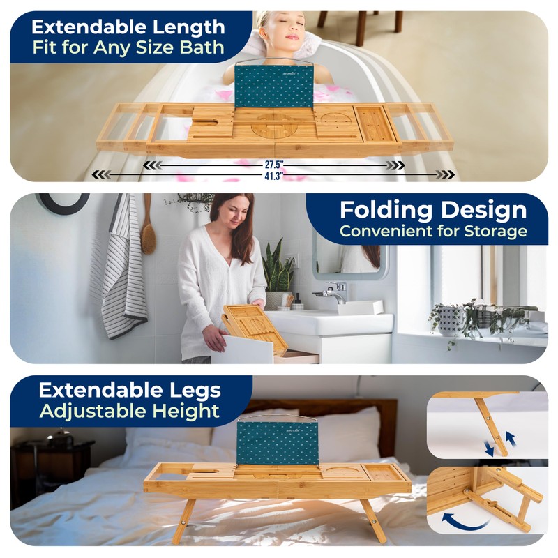 SereneLife 2 in 1 Bed and Bath Tray - Foldable