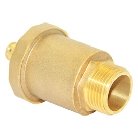 Beduan Brass 10500-VE Automatic Float Valve, 1/2" Male Thread Air Release Valve Air Bleeder Valve Vent Valve