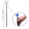 Victorian Walking Stick Cobalt Blue Cut Glass Cane