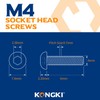 (Pack of 100) M4 x 6 mm Rounded Head Screws
