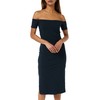 People Tree Women's Emer Casual Dress, navy