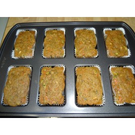 Oven Fresh Sweets TENDER AND MOIST HOMEMADE CARROT ZUCCHINI BREAD WITH CHOICES - 14 Single Serving Loaves, No Nuts